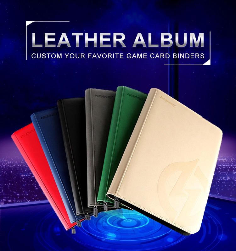 Fashion Henwei 20PCS/Pack or Custom Side Load Leather Card Binder Pricelist