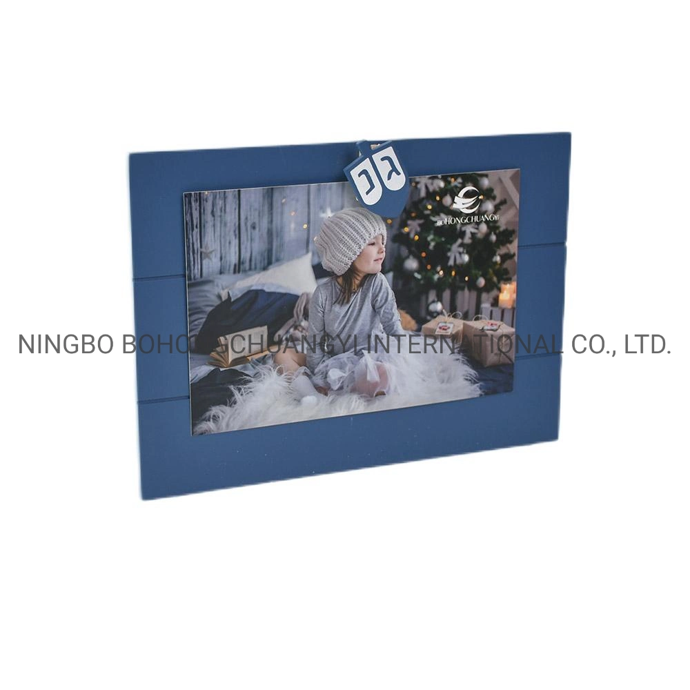 Wholesale Happy Christmas Decorative Solid Picture Frame Solid Wood Frame Wooden Photo Frame for Christmas Decoration