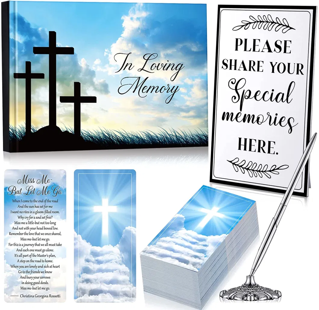 Funeral Guest Book Custom Hardcover Book